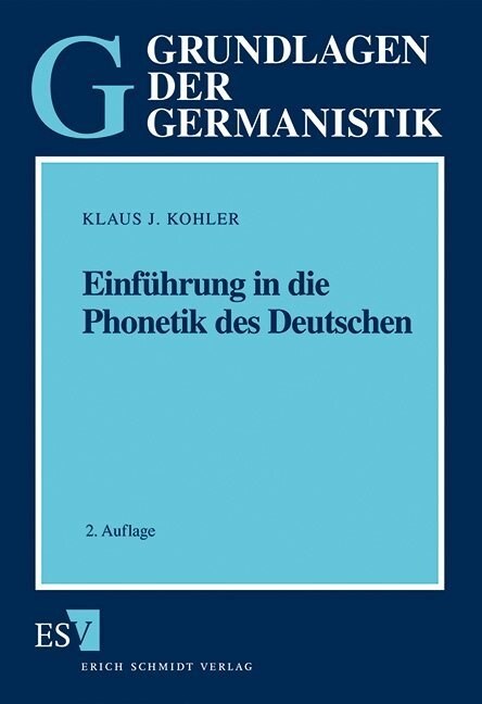 Einfuhrung in die Phonetik des Deutschen (Paperback)