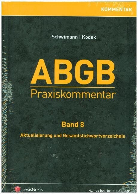 ABGB Praxiskommentar - Band 8 (Hardcover)