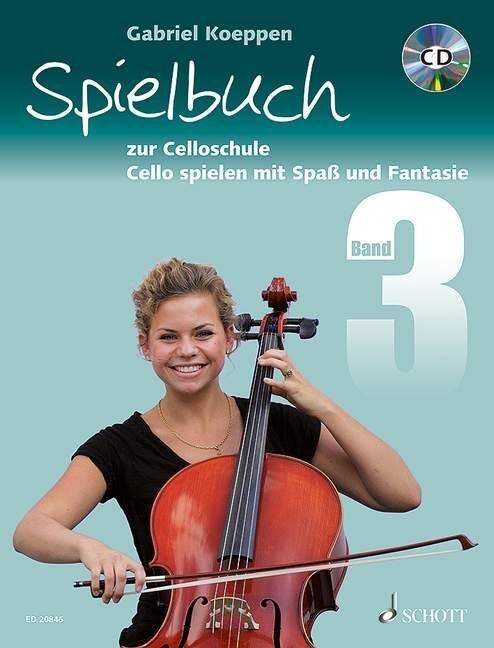 Cello spielen mit Spaß und Fantasie, Spielbuch zur Celloschule fur 1-3 Violoncelli, teilweise mit Klavier, m. Audio-CD. Bd.3 (Sheet Music)
