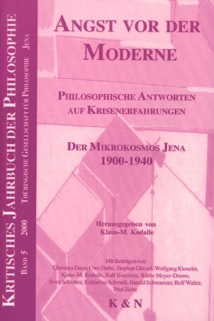 Angst vor der Moderne (Paperback)