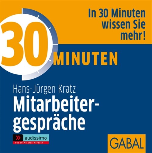 30 Minuten Mitarbeitergesprache, Audio-CD (CD-Audio)