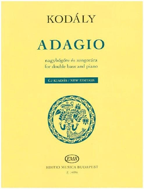 Adagio, fur Kontrabass + Klavier (Sheet Music)