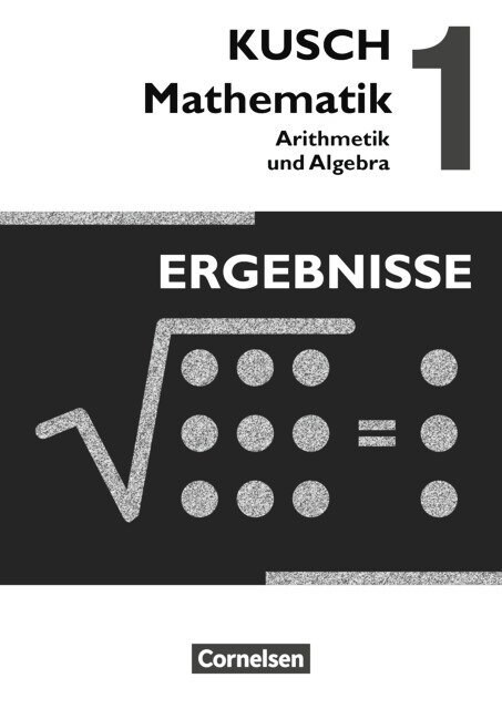 Arithmetik und Algebra, Ergebnisse (Pamphlet)