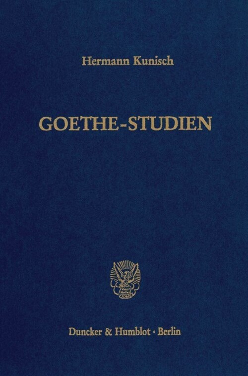 Goethe-Studien (Hardcover)