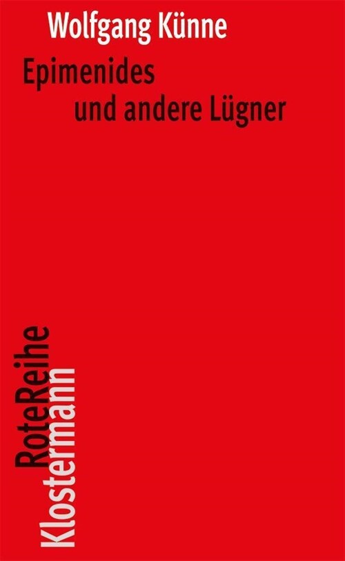 Epimenides und andere Lugner (Paperback)