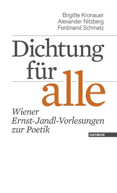 Dichtung fur alle (Paperback)