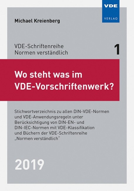 Wo steht was im VDE-Vorschriftenwerk？ 2019 (Paperback)