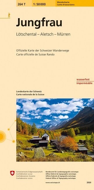 Landeskarte der Schweiz Jungfrau (Sheet Map)