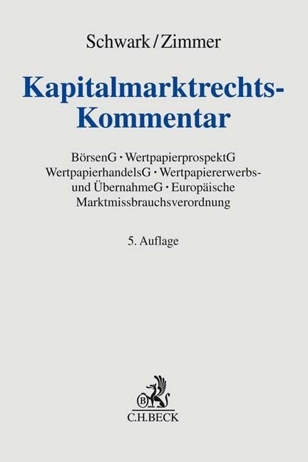 Kapitalmarktrechts-Kommentar (Hardcover)
