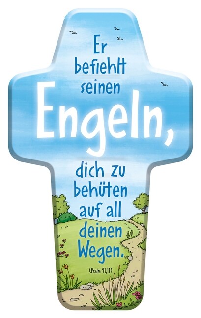 Kinderkreuz Er befiehlt seinen Engeln, dich zu behuten (General Merchandise)