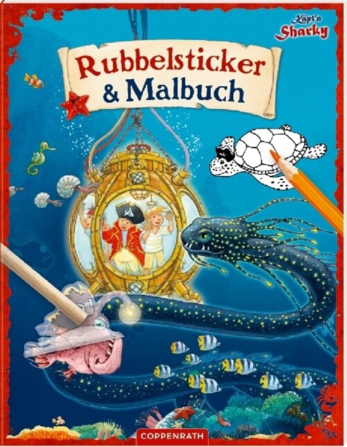 Kaptn Sharky - Rubbelsticker & Malbuch (Paperback)