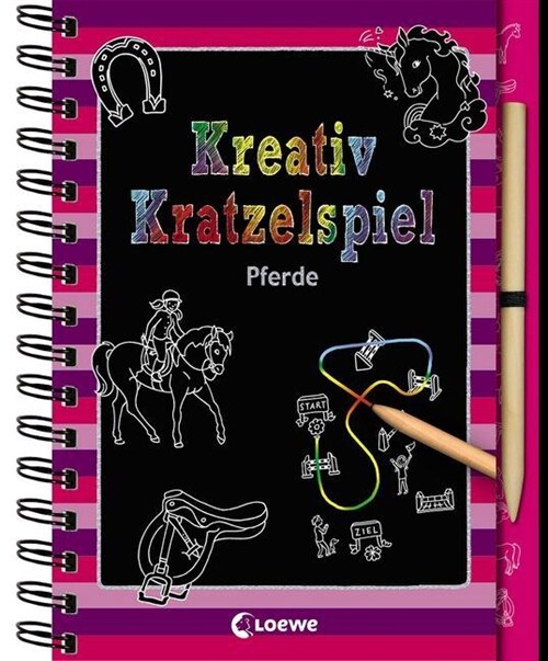 Kreativ-Kratzelspiel: Pferde (Hardcover)