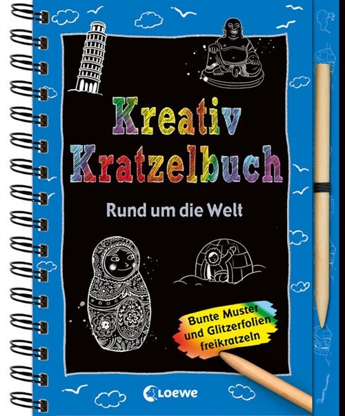 Kreativ-Kratzelbuch: Rund um die Welt (Paperback)