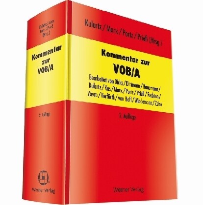 Kommentar zur VOB/A (Hardcover)