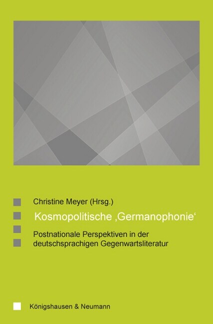 Kosmopolitische Germanophonie (Paperback)