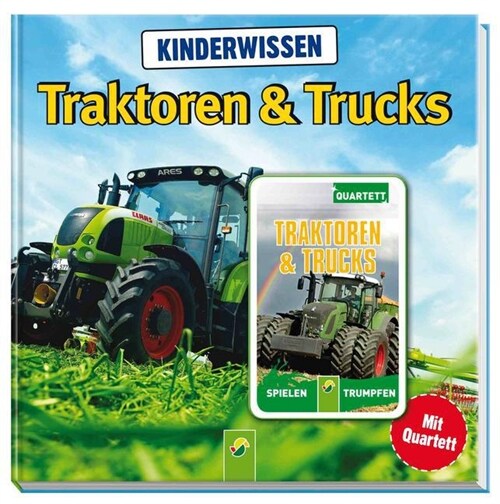 Kinderwissen Traktoren & Trucks, m. 32 Quartettkarten (Hardcover)