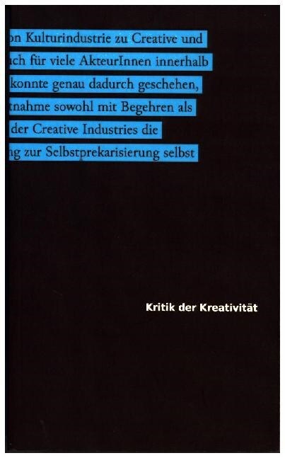 Kritik der Kreativitat (Paperback)