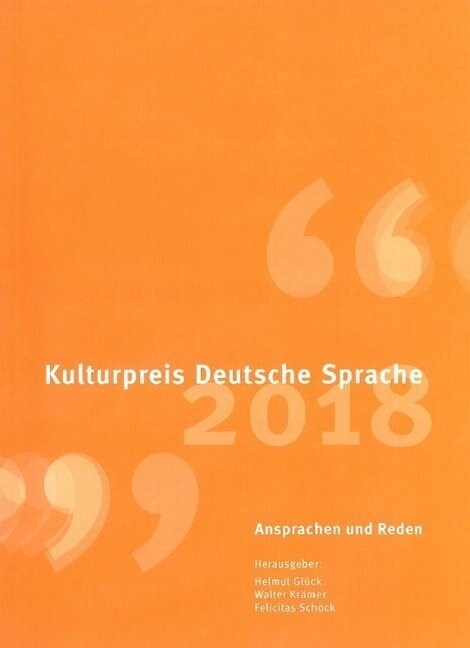 Kulturpreis Deutsche Sprache (Paperback)
