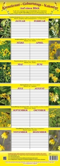 Kreuzkraut-Geburtstags-Kalender (Calendar)