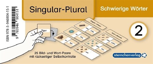 Meine Grammatikdose 2 - Singular-Plural - Schwierige Worter (Cards)