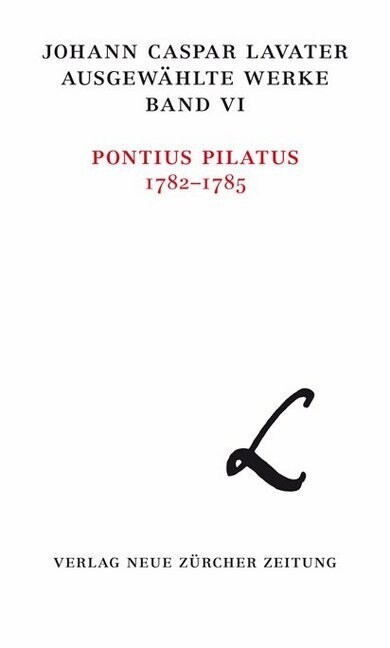 Pontius Pilatus 1782-1785 (Hardcover)