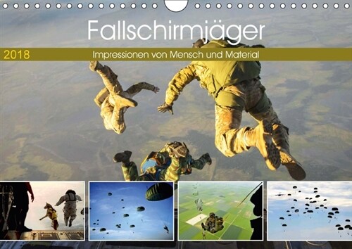 Fallschirmjager 2018. Impressionen von Mensch und Material (Wandkalender 2018 DIN A4 quer) (Calendar)