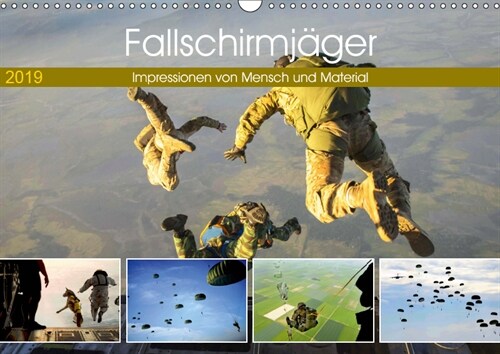 Fallschirmjager 2019. Impressionen von Mensch und Material (Wandkalender 2019 DIN A3 quer) (Calendar)