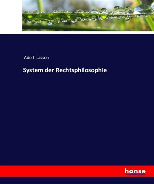 System der Rechtsphilosophie (Paperback)