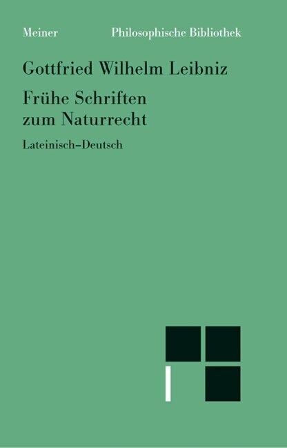 Fruhe Schriften zum Naturrecht (Hardcover)