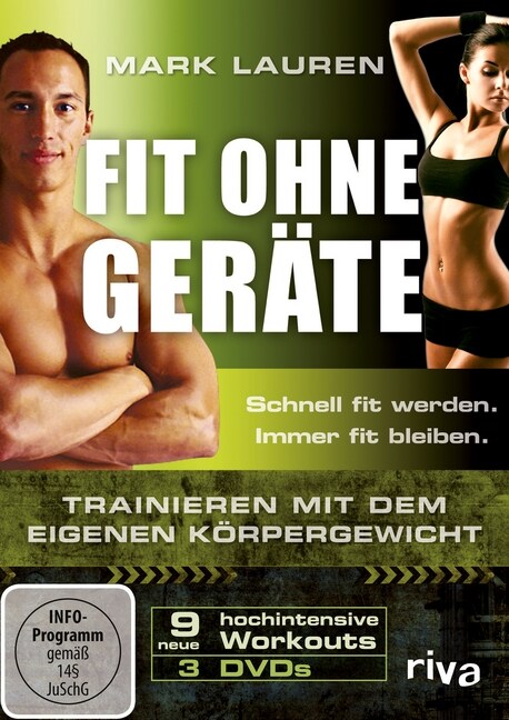 Fit ohne Gerate, 3 DVDs (DVD Video)