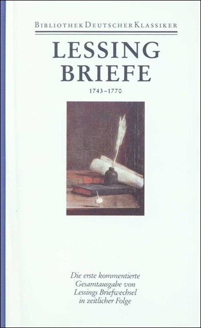 Briefe von und an Lessing 1743-1770 (Hardcover)