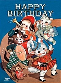 Adorable Animal Marching Band Birthday Greeting Cards (Other)