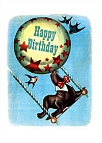 Circus Seal Birthday Greeting Cards [With Envelope] (Paperback)