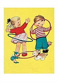 Children with Hula Hoops Friendship Greeting Cards [With Envelope] (Paperback)