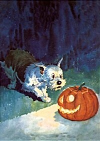 Dog Startled by Jack-O-Lantern Halloween Greeting Cards [With Envelope] (Paperback)