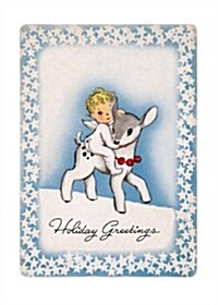 Angel Riding Lamb Christmas Cards [With Envelope] (Paperback)