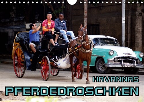 Havannas Pferdedroschken (Wandkalender 2019 DIN A4 quer) (Calendar)