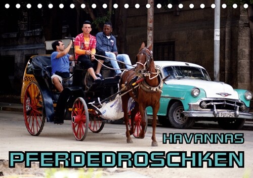 Havannas Pferdedroschken (Tischkalender 2019 DIN A5 quer) (Calendar)