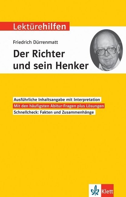 Klett Lekturehilfen Friedrich Durrenmatt Der Richter und sein Henker (Paperback)