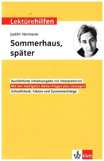 Lekturehilfen Judith Hermann Sommerhaus, spater (Paperback)