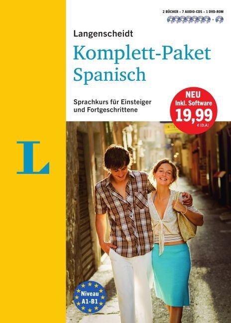 Langenscheidt Komplett-Paket Spanisch, 2 Bucher, 7 Audio-CDs, 1 DVD-ROM, MP3-Download (Paperback)