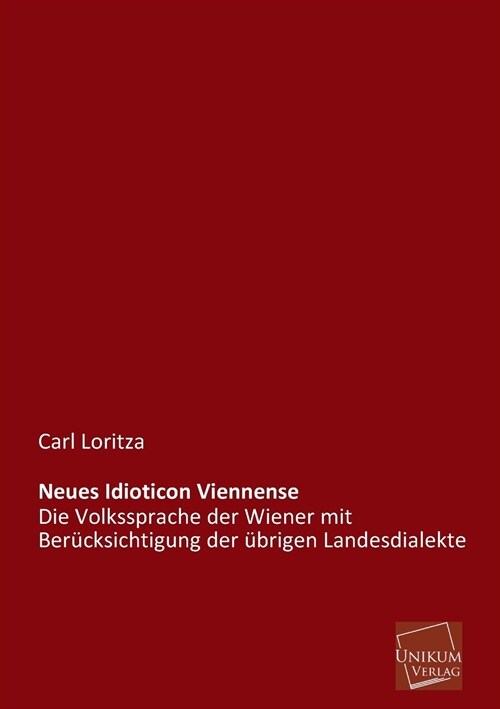 Neues Idioticon Viennense (Paperback)