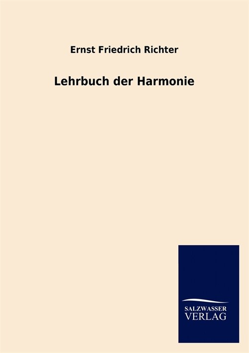 Lehrbuch der Harmonie (Paperback)