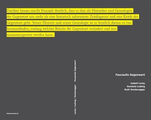 Foucaults Gegenwart (Paperback)