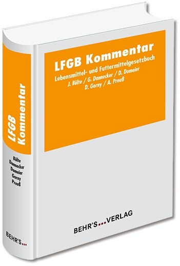 Lebensmittel- und Futtermittelgesetzbuch (LFGB), Kommentar (Hardcover)