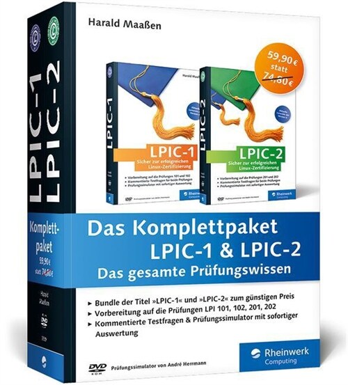 Das Komplettpaket LPIC-1 & LPIC-2, m. 2 DVD-ROMs (Paperback)