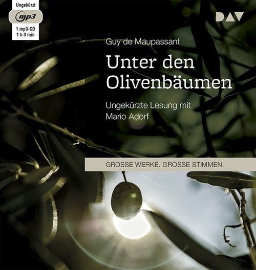 Unter den Olivenbaumen, 1 MP3-CD (CD-Audio)