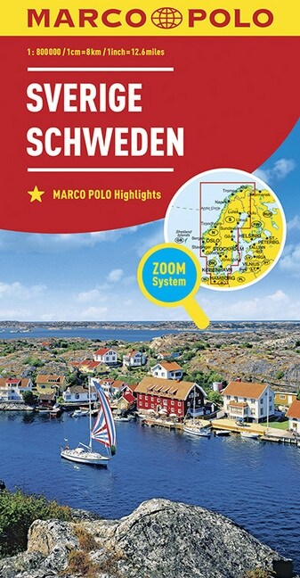 Sweden Marco Polo Map (Folded)