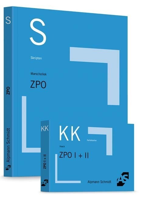 Skript ZPO, m. Karteikarten ZPO I + II (Paperback)