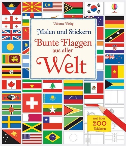 Malen und Stickern: Bunte Flaggen aus aller Welt (Paperback)